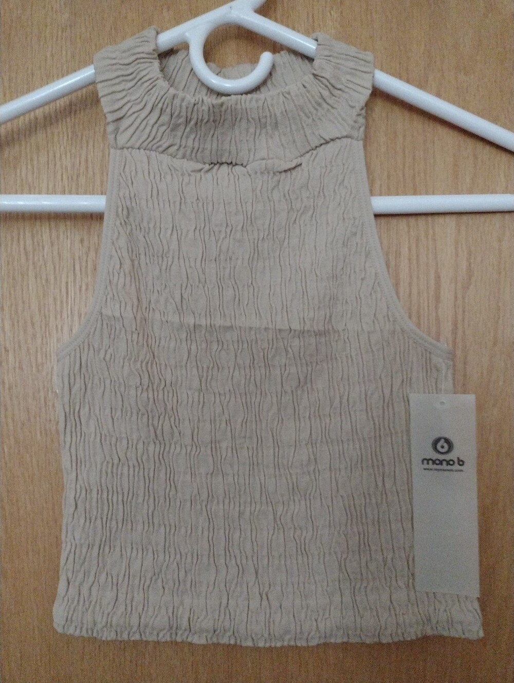 Mono B Smocked Halter Top Size S, M & L